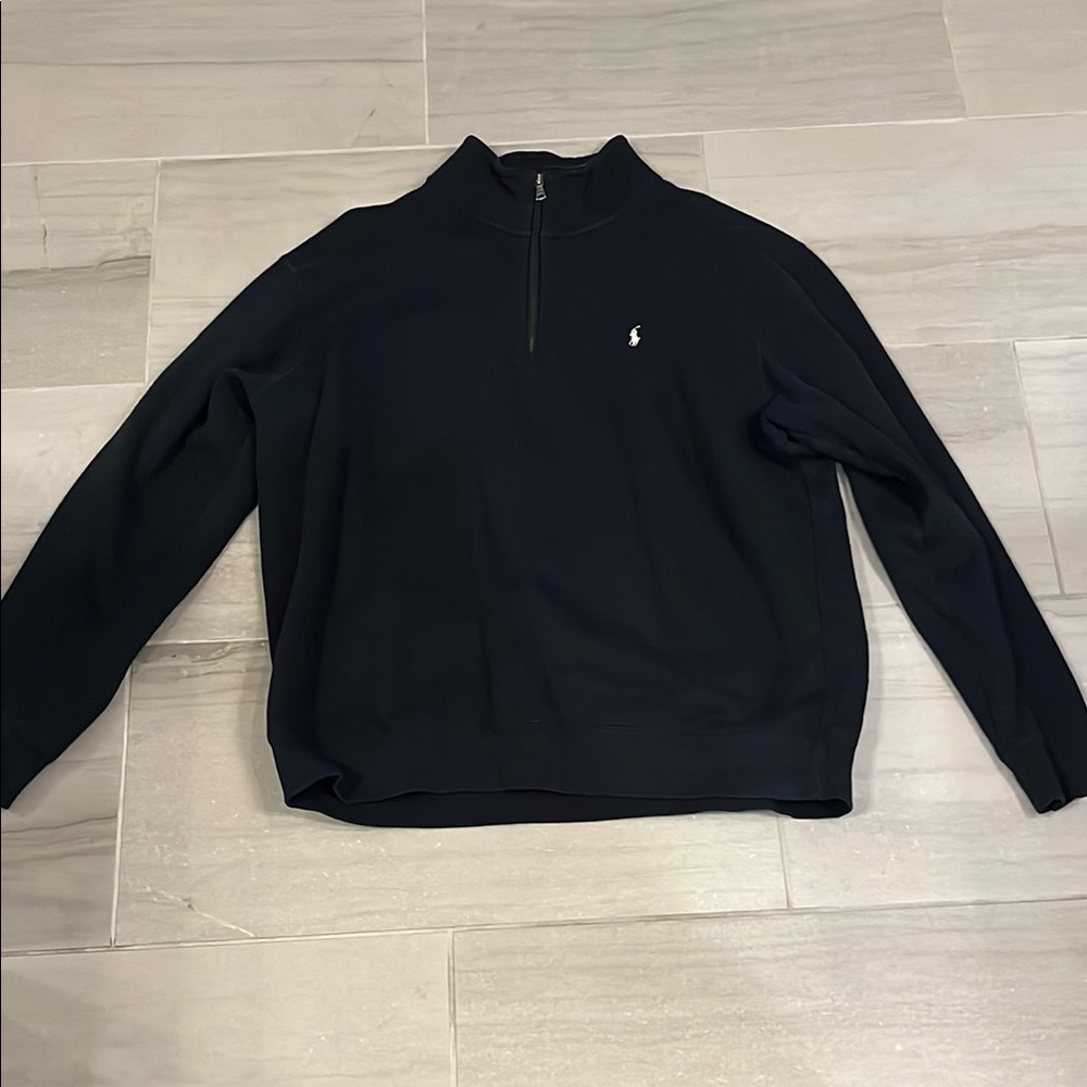Men's Navy Half-Zip Sweater